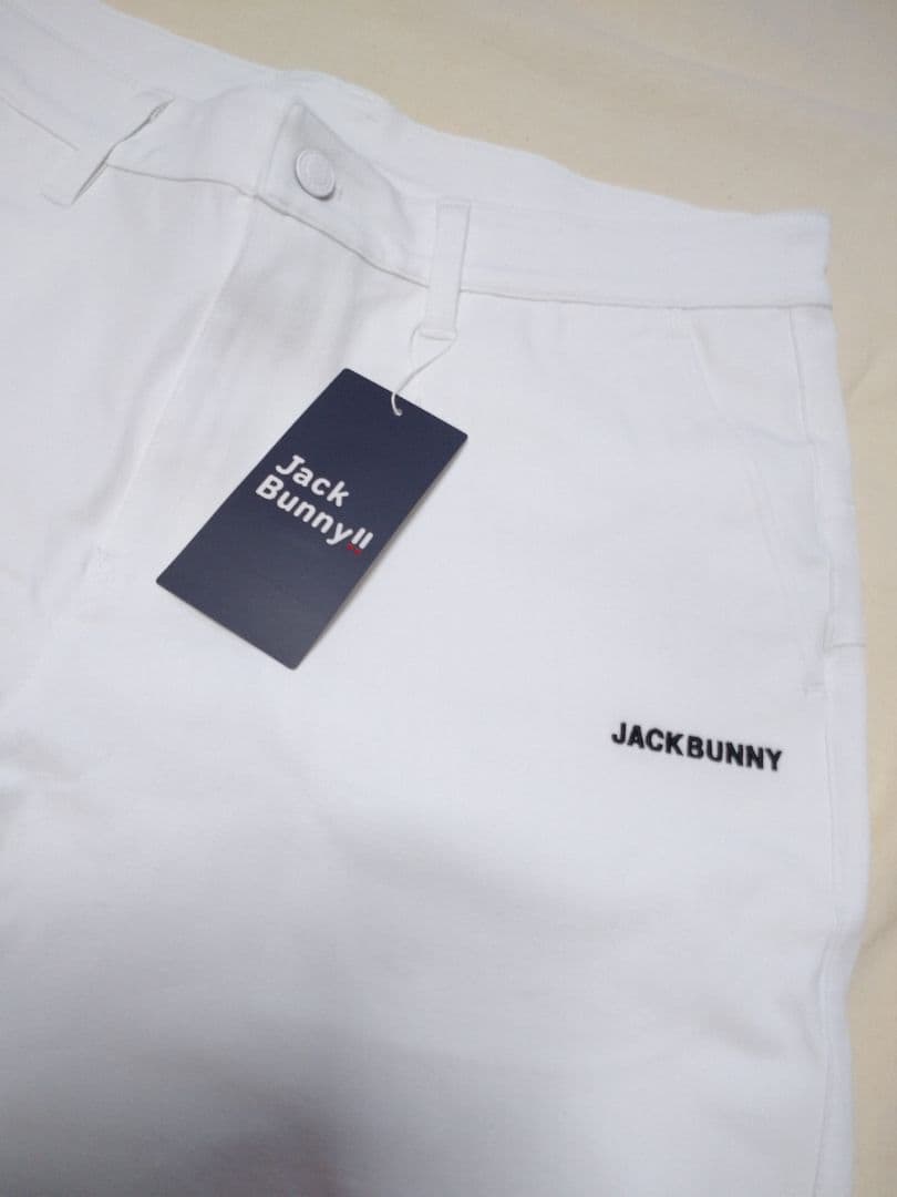 ホワイト ジャックバニー 4 サイズ M バックロゴ パンツ ゴルフウェア