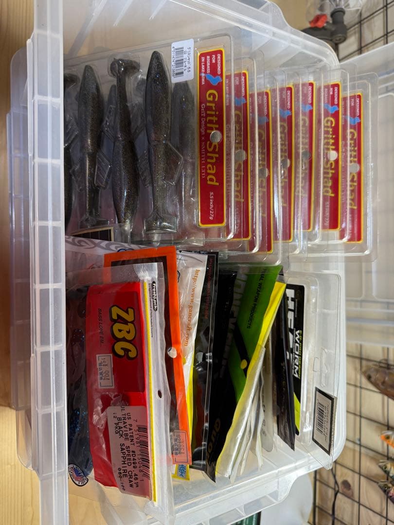 バス釣り引退セット ロッド7本 リール8台 ルアー多数 ワーム多数