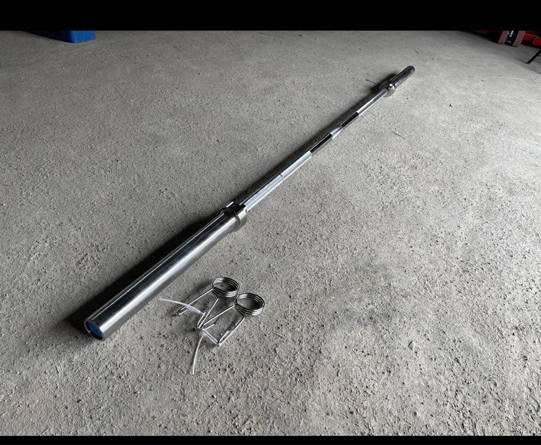 【新品】バーベルシャフト　ストレートバー 長さ：220cm