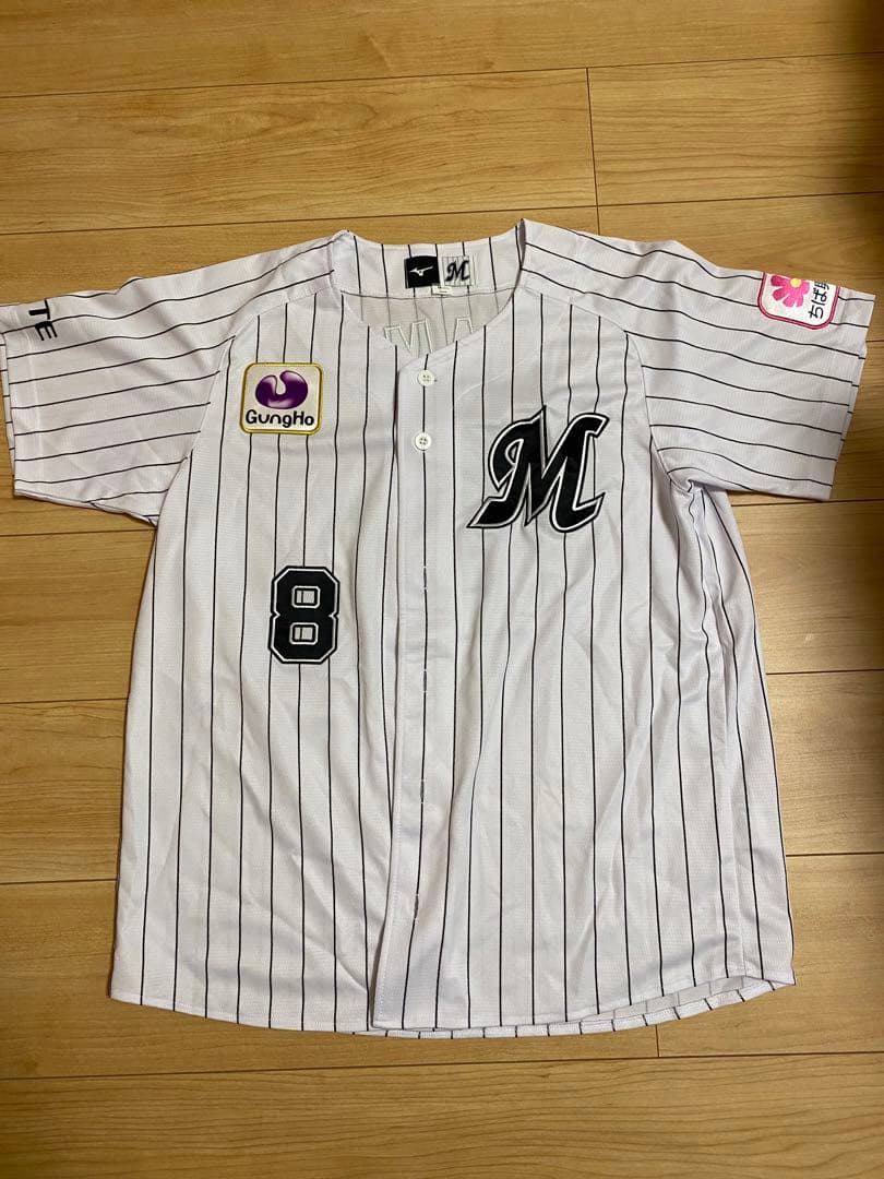 千葉ロッテマリーンズ ユニフォーム Mサイズ 中村奨吾