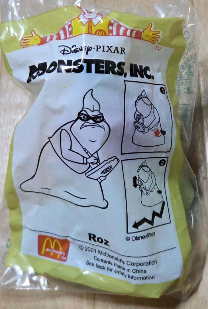 2001年製 マクドナルドハッピーセット　モンスターズ・インク フルコンプセット