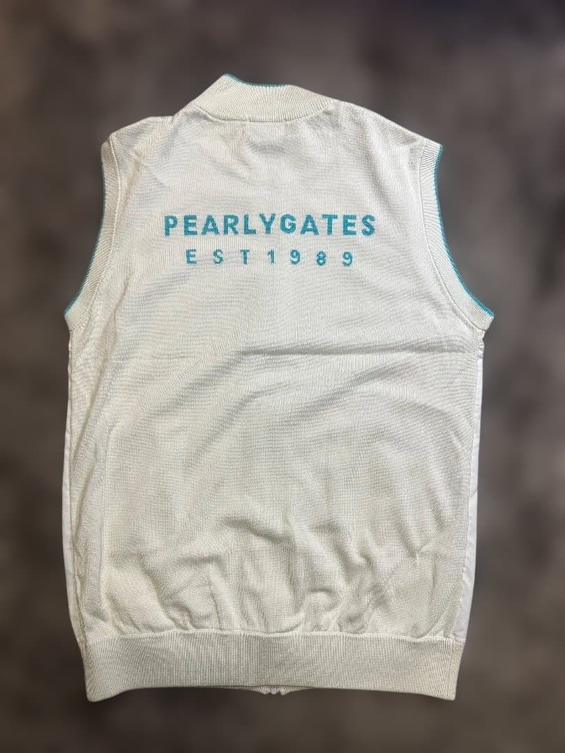 PEARLY GATES メンズベスト サイズ5 ホワイト