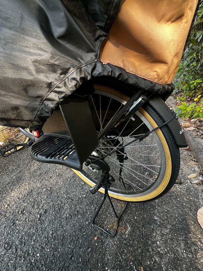 【送料込み】自転車 チャイルドシート 雨よけカバー 変速機付き 美品