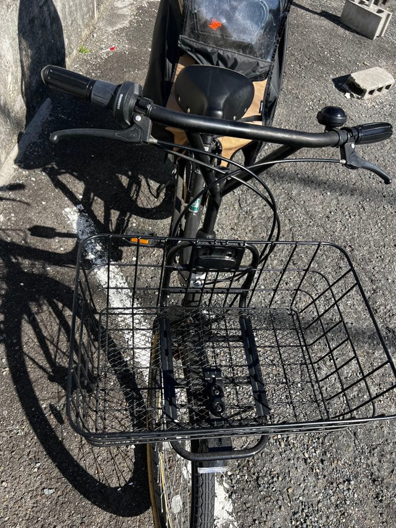 【送料込み】自転車 チャイルドシート 雨よけカバー 変速機付き 美品