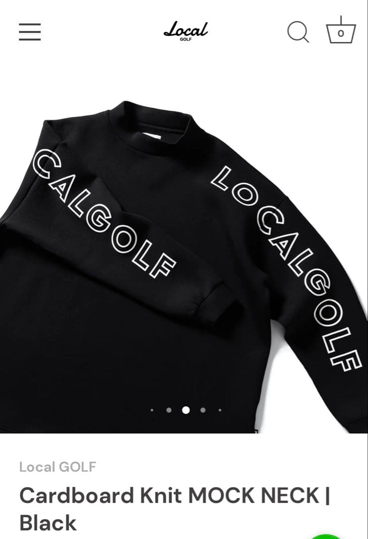 【完売品セット】LOCAL GOLF モックネック＆ジョガーパンツセット