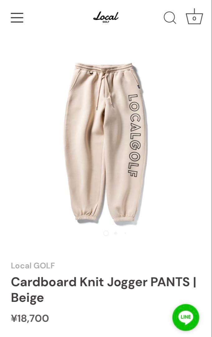 【完売品セット】LOCAL GOLF モックネック＆ジョガーパンツセット