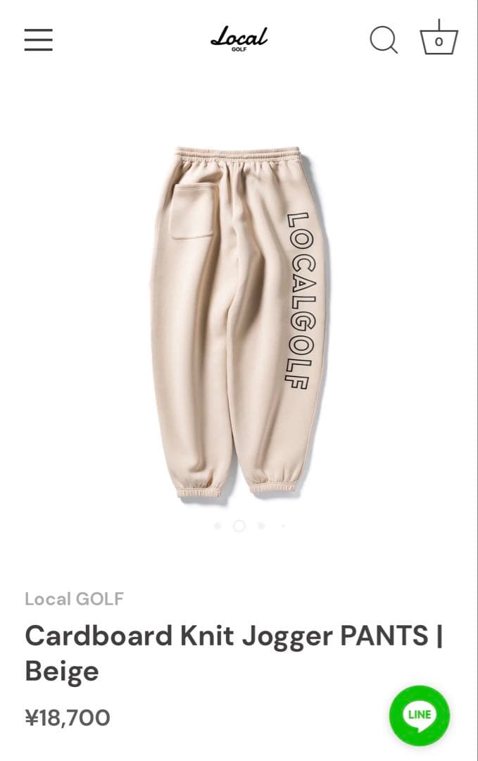 【完売品セット】LOCAL GOLF モックネック＆ジョガーパンツセット