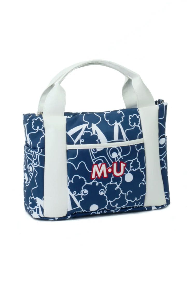 最終価格　mu sports バック　紺　犬柄　未使用