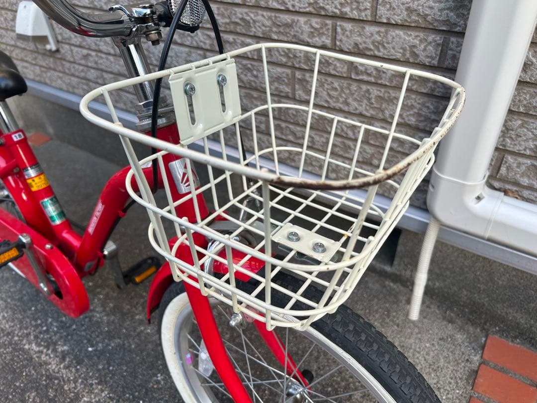 吉祥寺エリア　自転車　18インチ　赤　子供　小学生　キッズ　アサヒサイクル