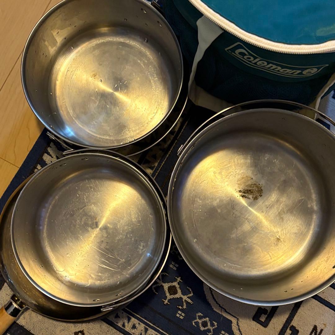 スノーピーク クッカーフライパンセット Colemanバケツおまけです