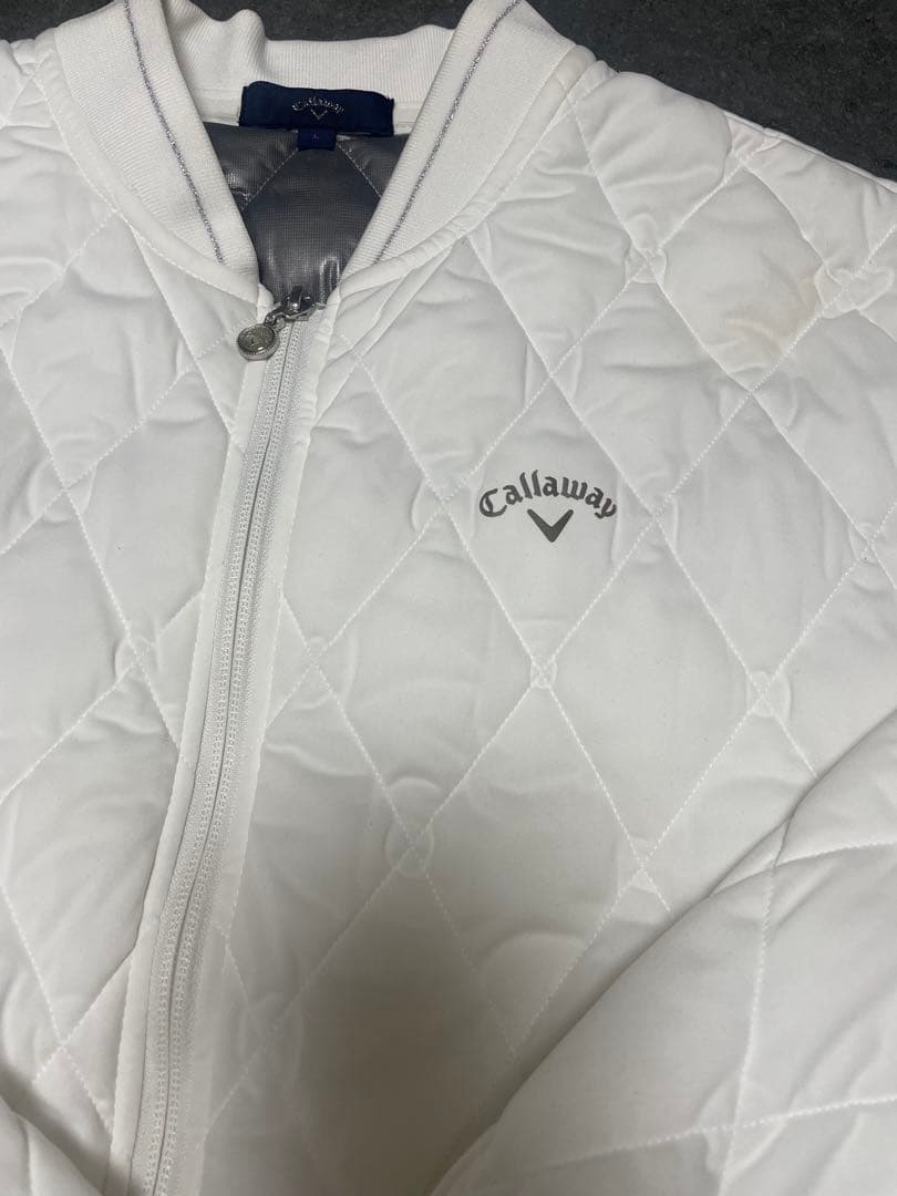 Callaway レディースジャケット L ホワイト キルティング