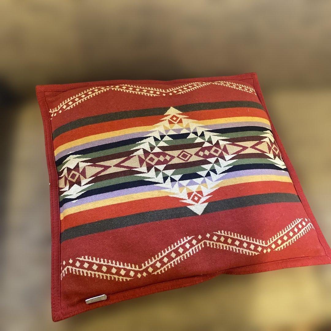 PENDLETON Beaver State 幾何学模様ウールクッション