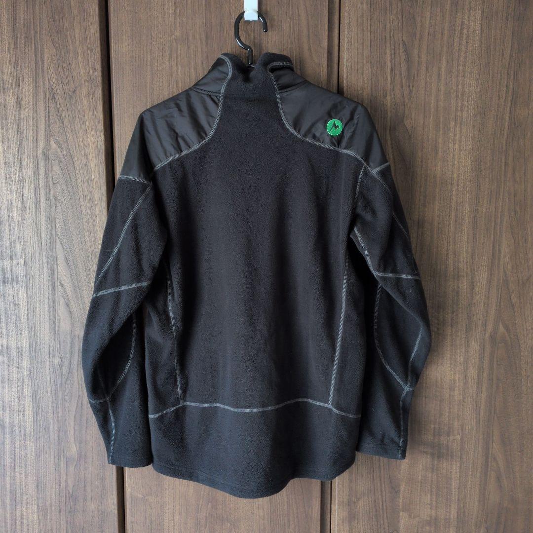 BEAMS別注　Marmot ブラック フリースジャケット