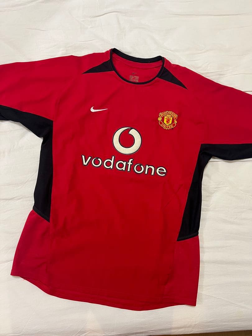 【希少】02-03 マンチェスターU ユニフォーム　ベッカム　ゲームシャツ