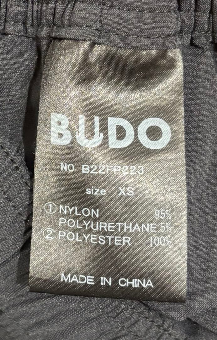 BUDO big mesh shorts☆ブラックグリーン☆XSサイズ