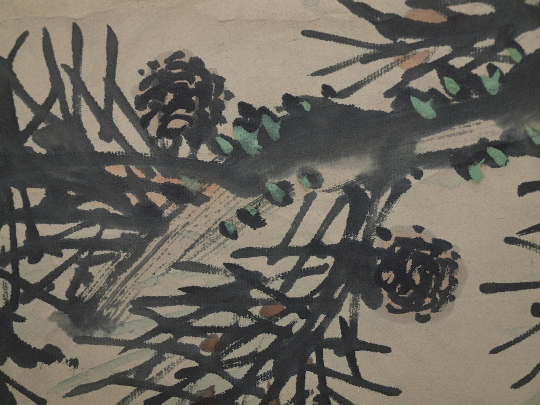 時代の掛軸　風景　肉筆保証　中国美术品 日本　中国<BR> X887C16-7