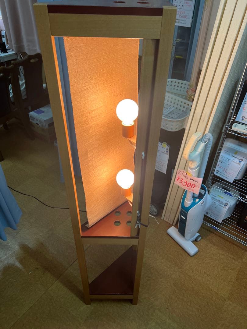 木製フロアスタンド 和風