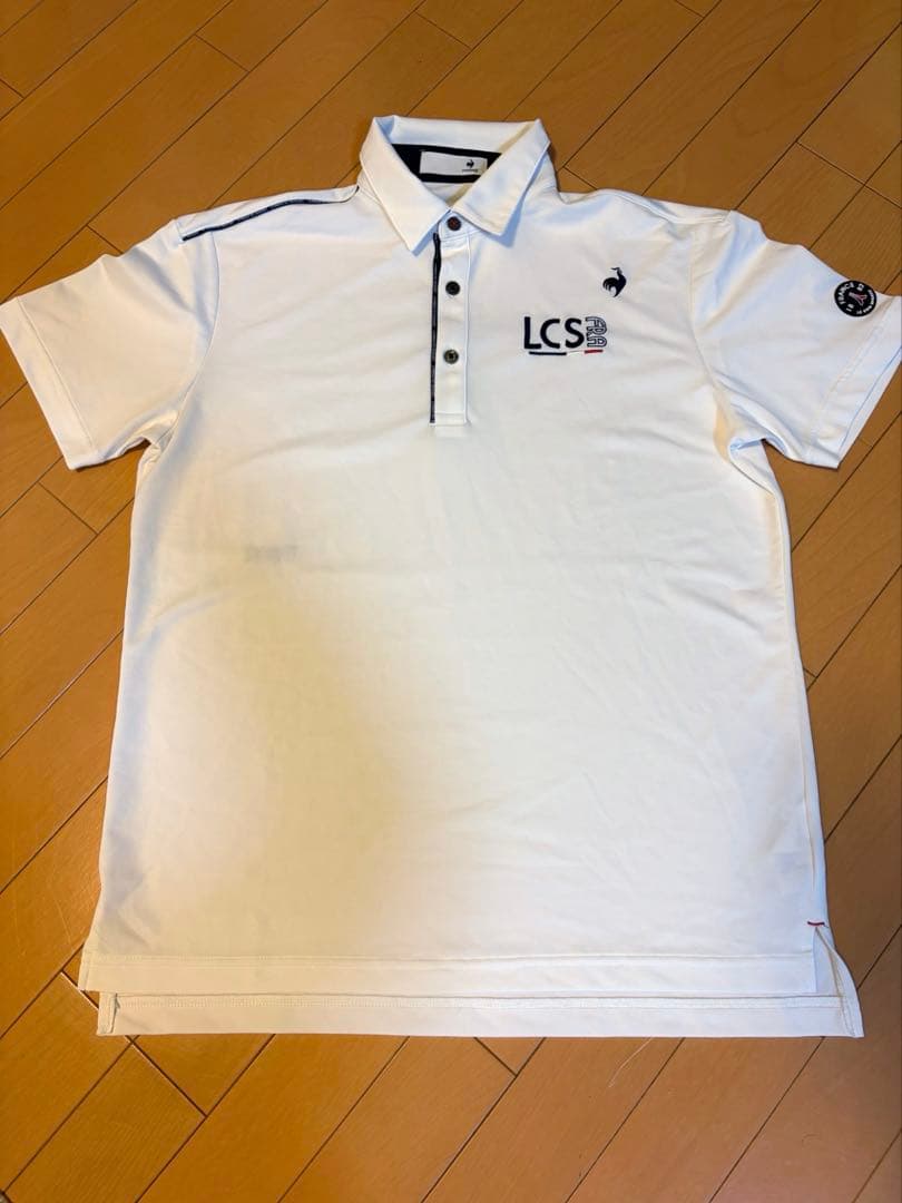 ルコック　ゴルフ　LCS FRA ホワイトポロシャツ　美品