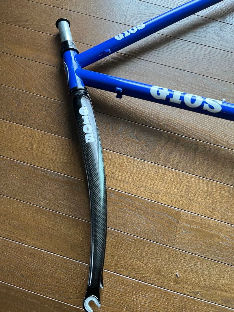 最終値下げGIOS AIRINE ロードバイクフレーム 48cm 青