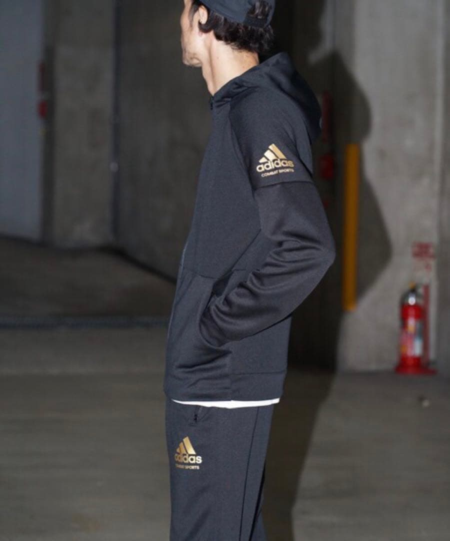 adidas セットアップ　ブラック　L 通学　コンバットスポーツ　ジャージ