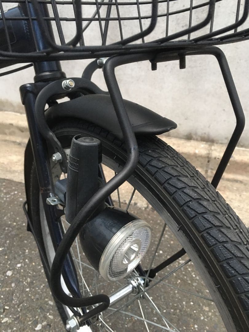 折り畳み自転車 整備済み 20インチ 自転車 チャリ ギヤ 6段 美品 黒 系