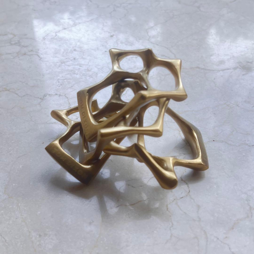 【Tom Dixon】ボーン ナプキンリング 4個セット【未使用 自宅保管品】