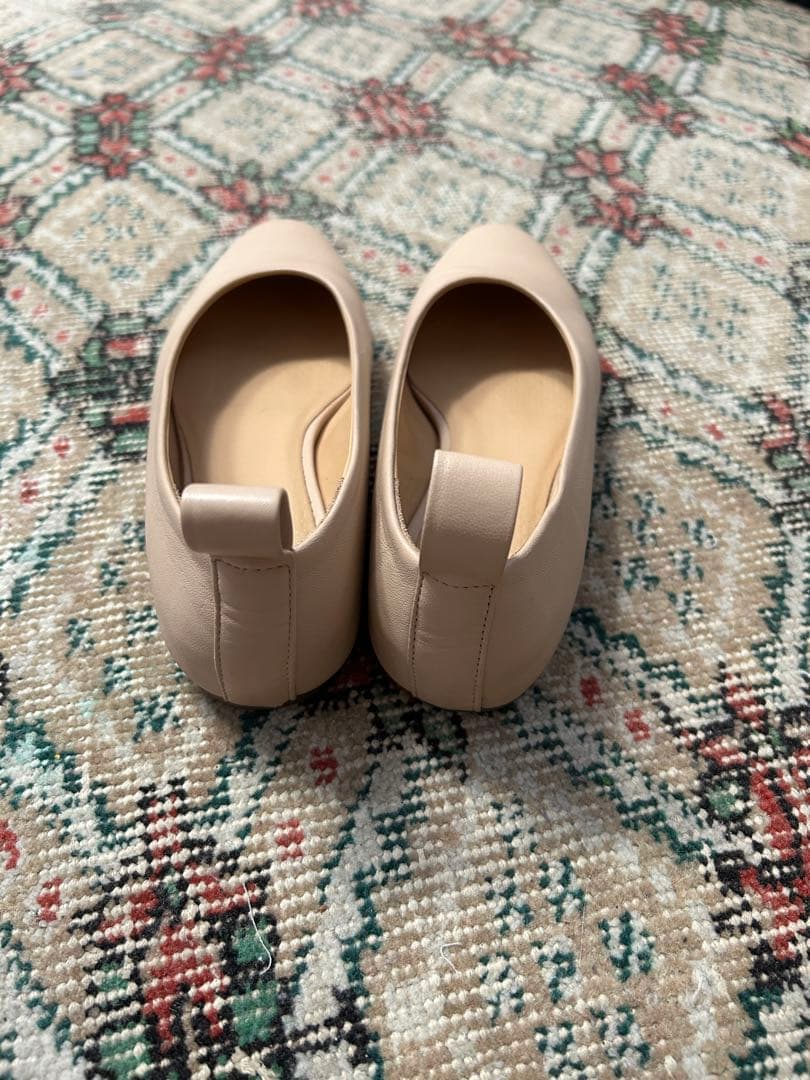 [値下げ]jil sander NAVY 36 レザーシューズ　パンプス　バレエ