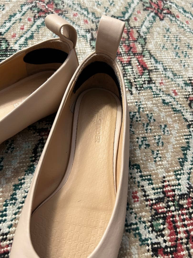 [値下げ]jil sander NAVY 36 レザーシューズ　パンプス　バレエ