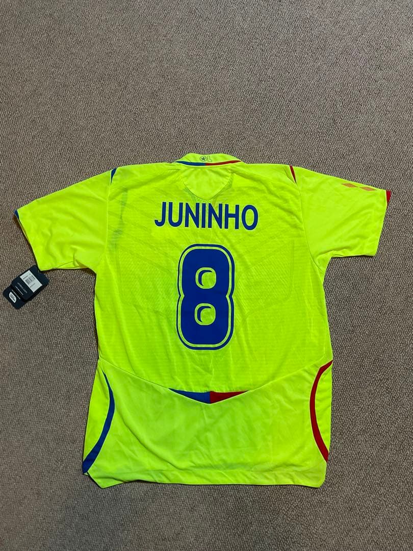 オリンピック　リヨン　サード　ユニフォーム　Lサイズ　ジュニーニョ