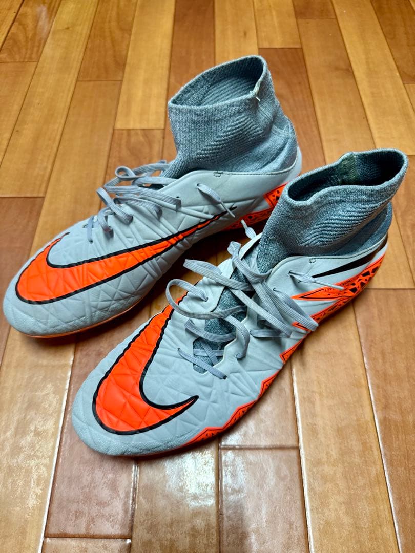 【51】Nike ハイパーヴェノムAG グレー/オレンジ