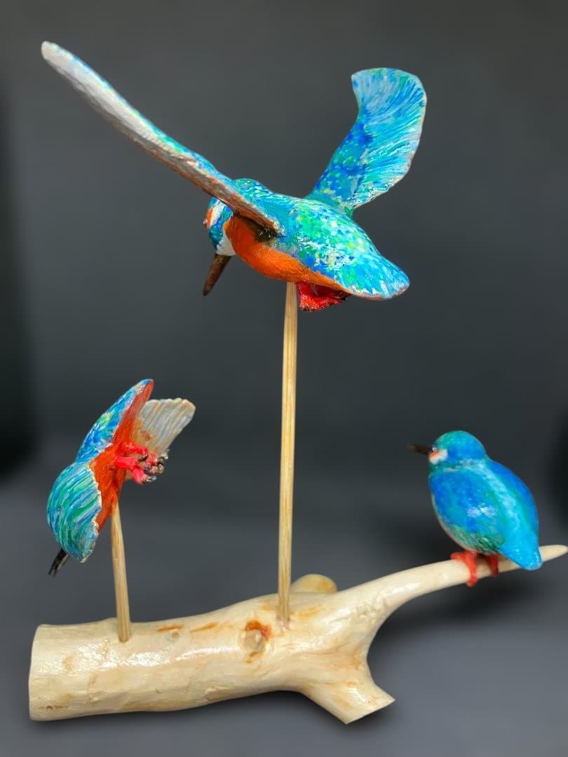 【一点物】カワセミ 三態 — 躍動する生命のアート —