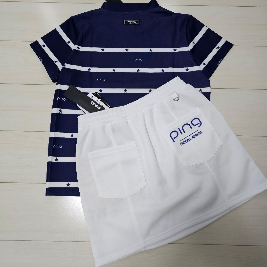 訳あり❤新品❤PING ゴルフウェア レディース【L】セットアップ 上下セット