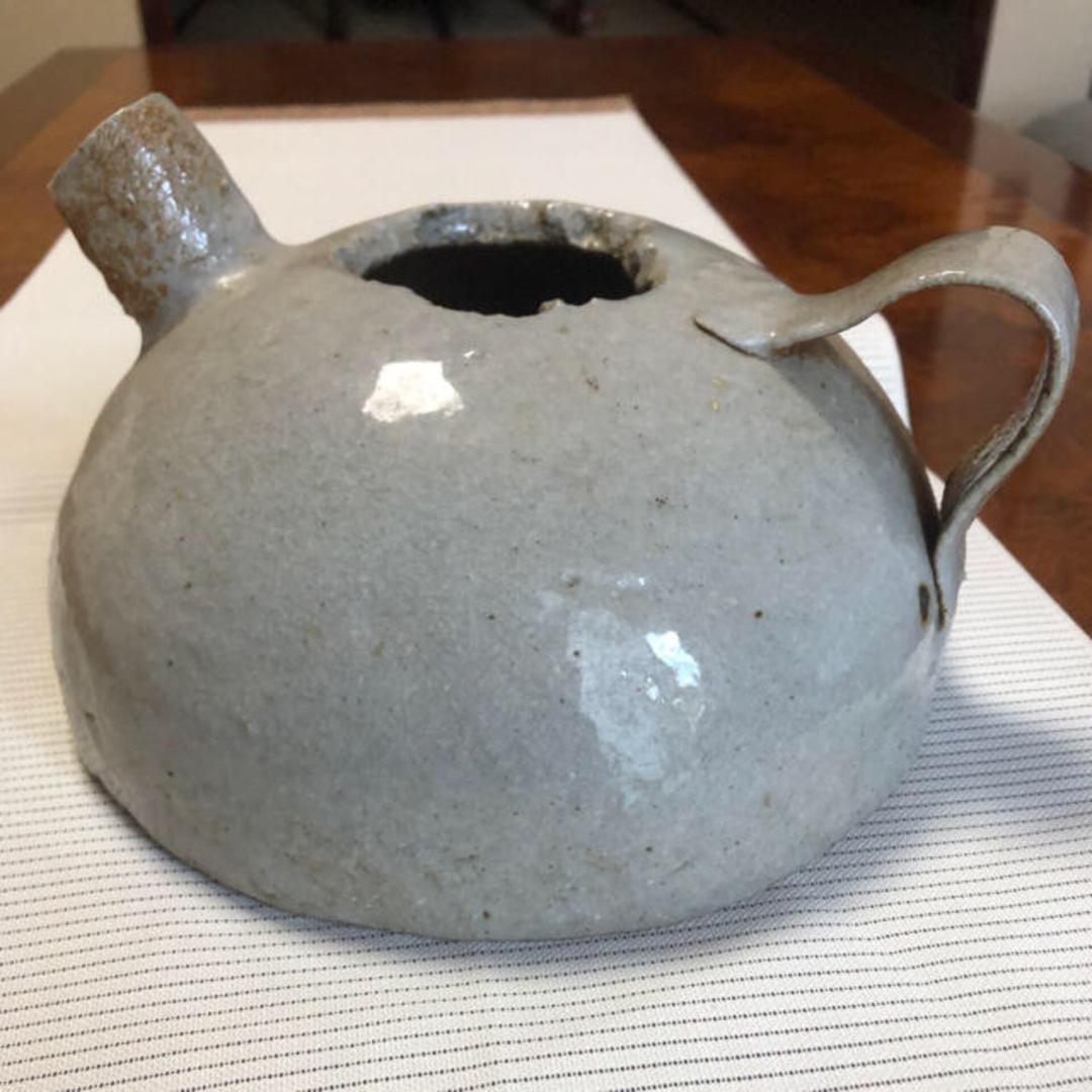 花器　陶器　どびん型