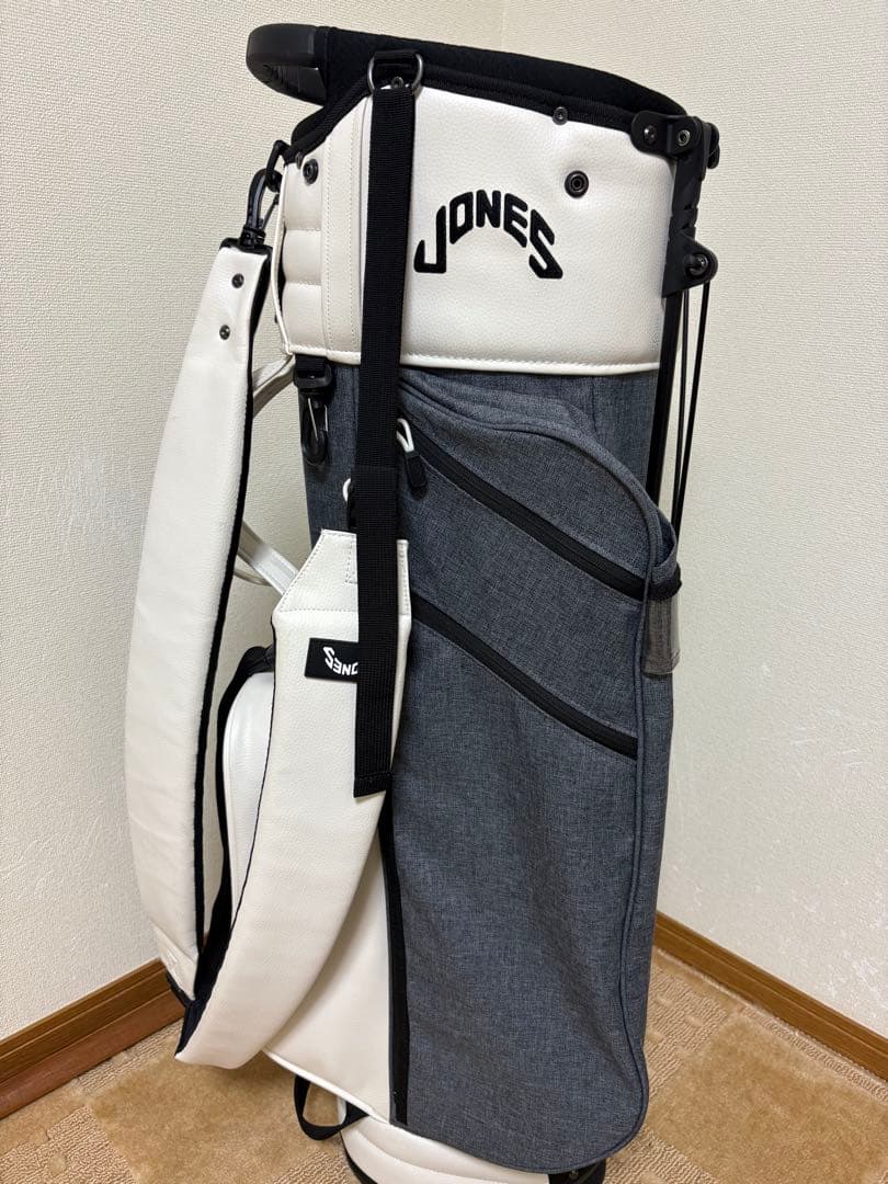 JONES キャディバッグ グレー・ホワイト