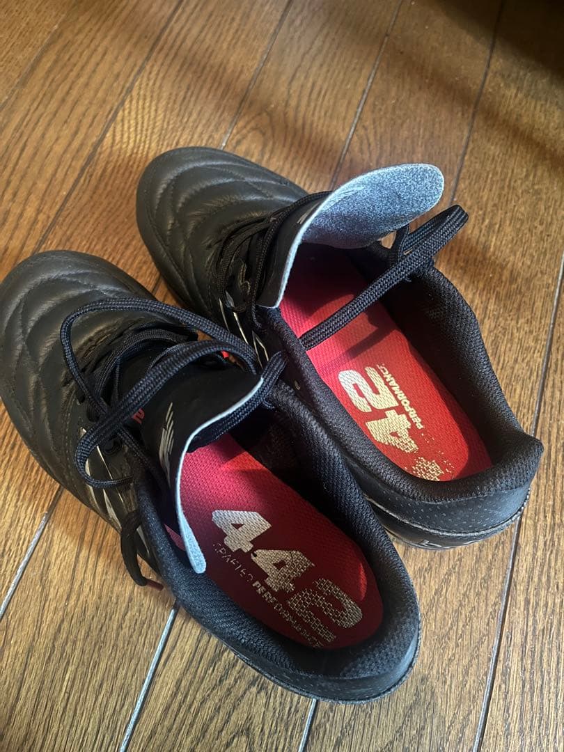 25㎝　New Balance 442 ブラック スパイクシューズ