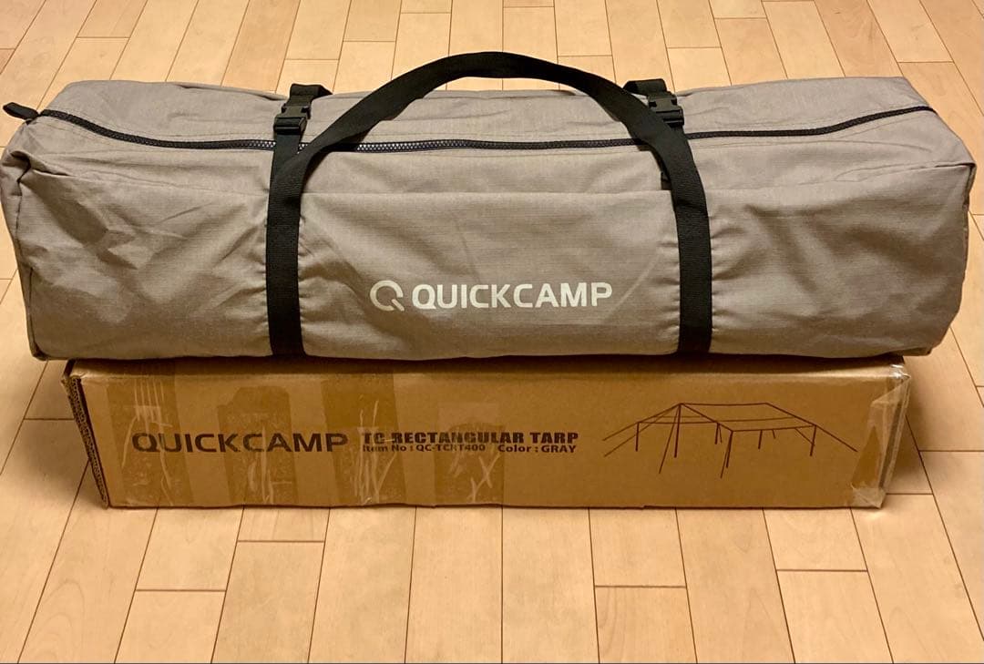 QUICKCAMP TCレクタタープ QC-TCRT400 グレー