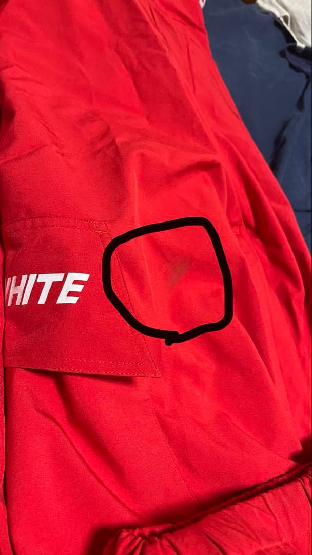 CHILL WHITE スノーボードウェア レッド 上下セット