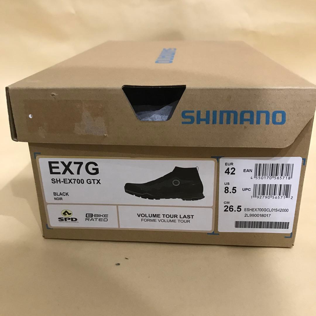 出品未使用　SHIMANO ビンディングシューズ　EX7G 42 ブラック
