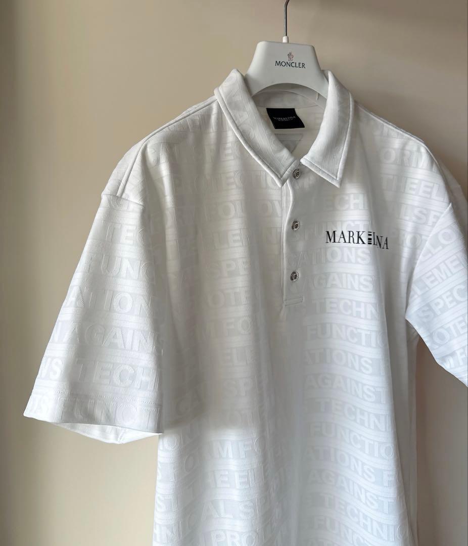 美品 ★ MARK&LONA ポロシャツ CODE 白 マーク&ロナ 正規品