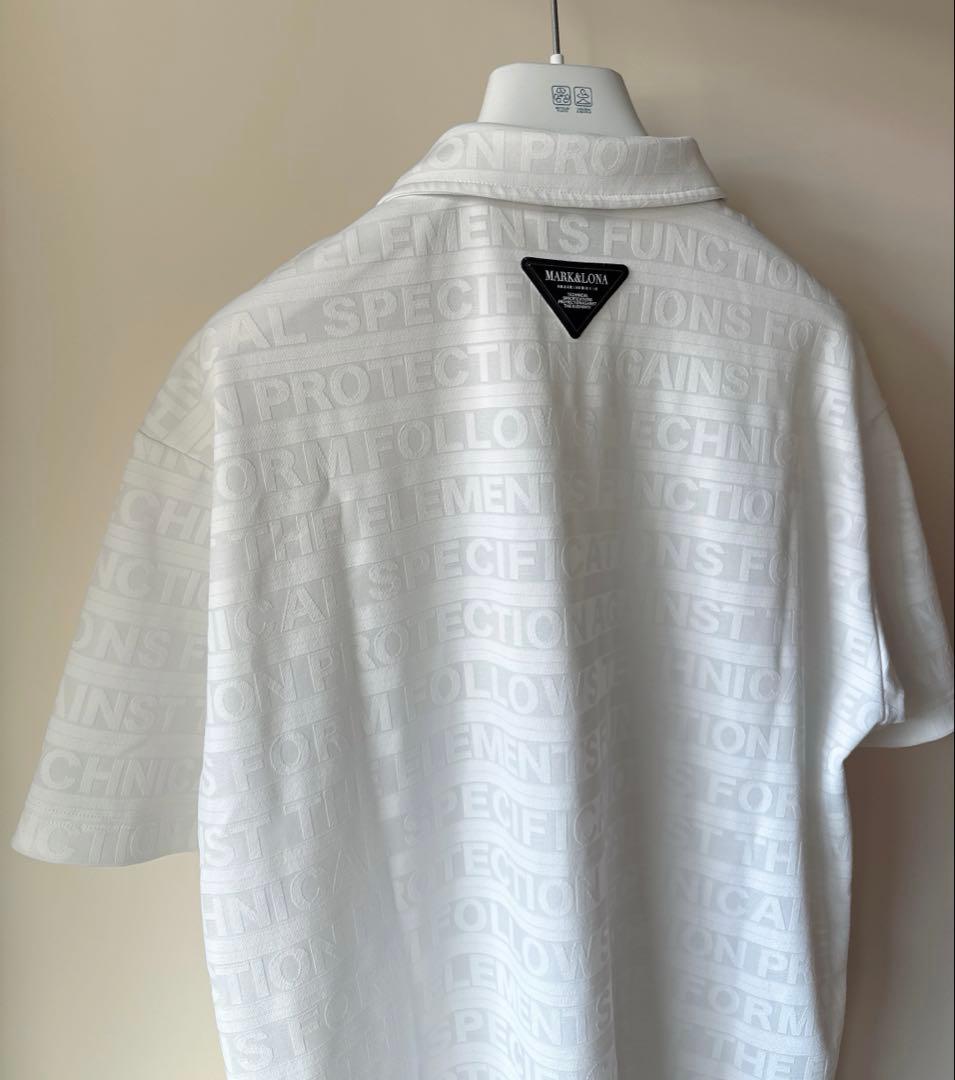 美品 ★ MARK&LONA ポロシャツ CODE 白 マーク&ロナ 正規品