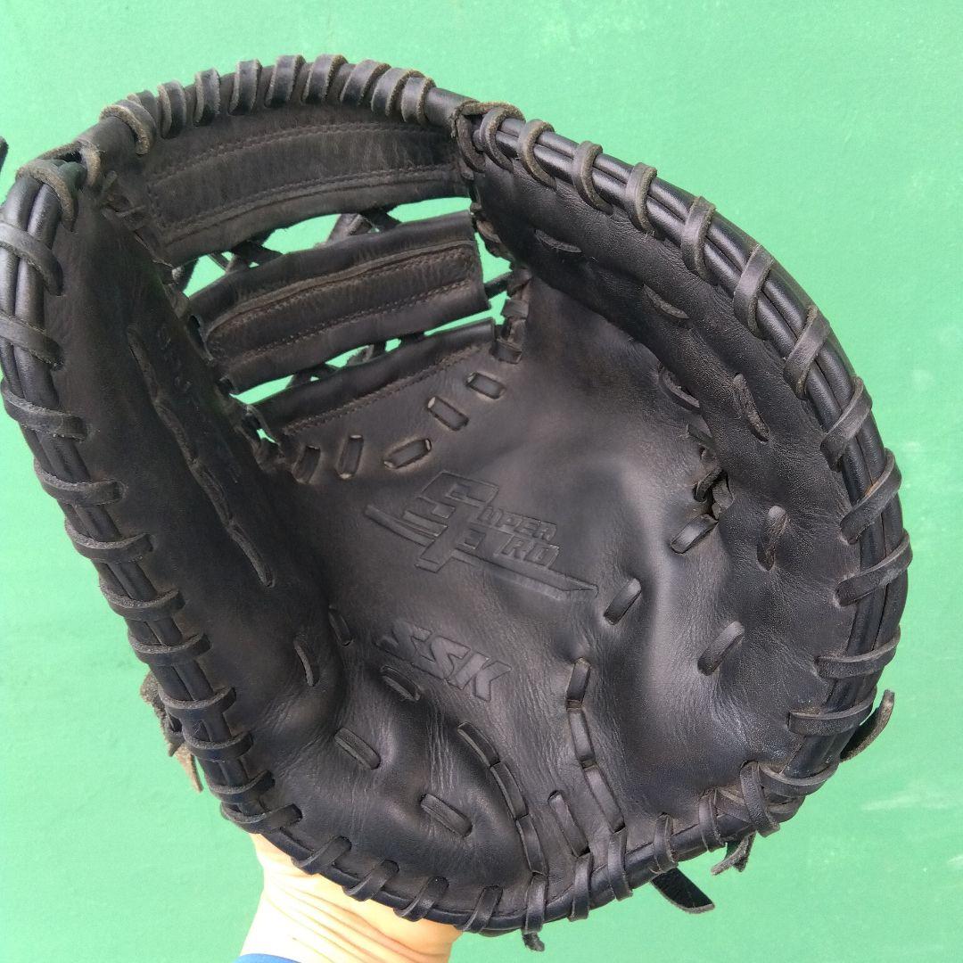 野球 グローブ 軟式 少年野球 ファーストミット SSK 黒