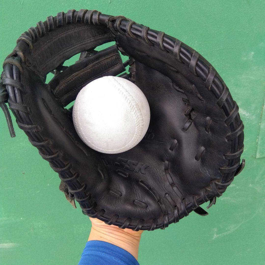 野球 グローブ 軟式 少年野球 ファーストミット SSK 黒