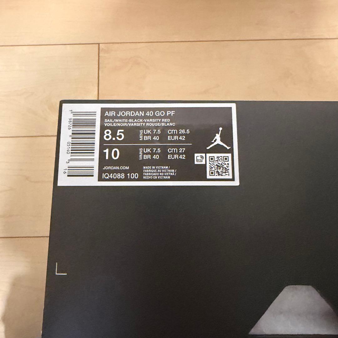 シューズ(男性用) Nike Air Jordan 40 \"Chicago\" / 26.5cm