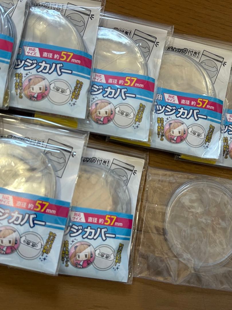 コアデ 缶バッジカバー 57mm 丸型用 未使用160枚+4枚