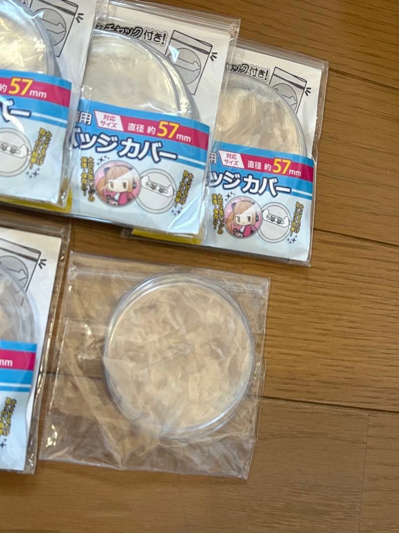 コアデ 缶バッジカバー 57mm 丸型用 未使用160枚+4枚