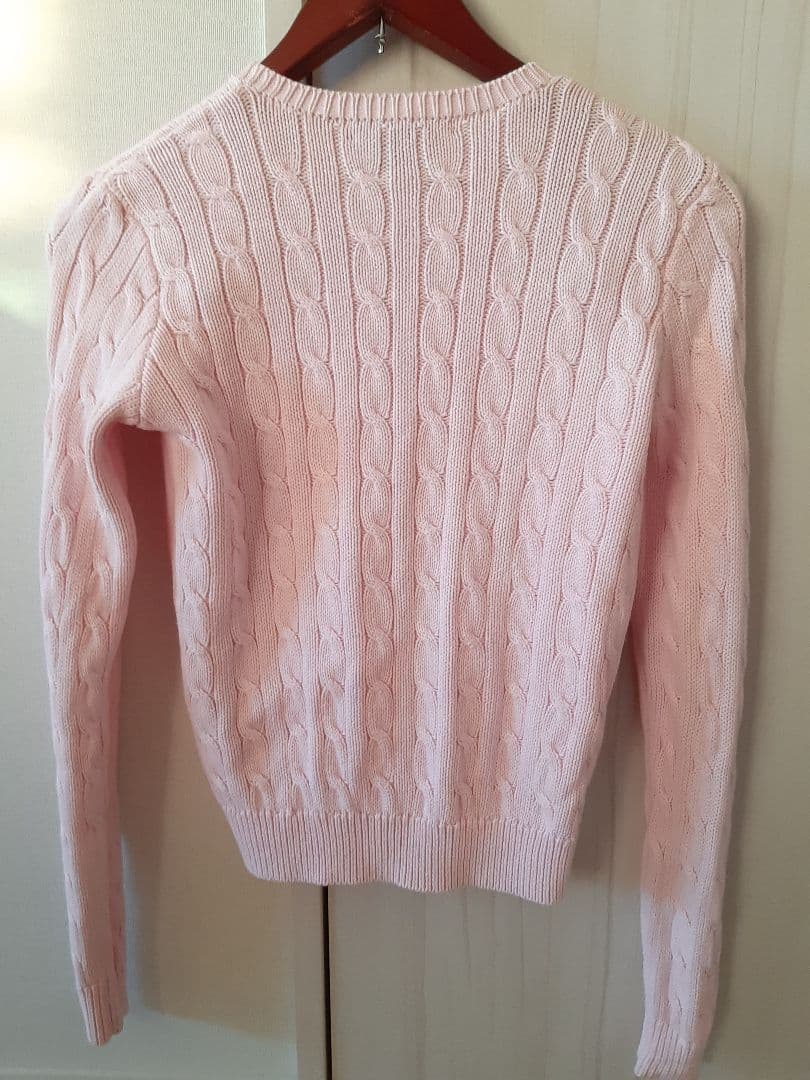 ☆美品【Ralph Lauren】ケーブルニット コットンカーディガン