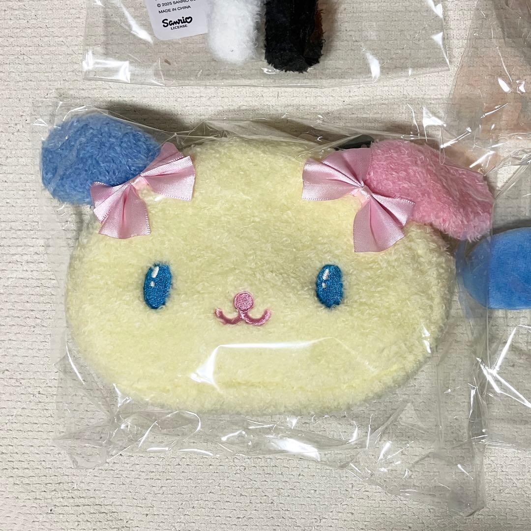 ウサハナ マスコット アベイル エコバッグ ポーチ 白黒 リボン まとめ売り