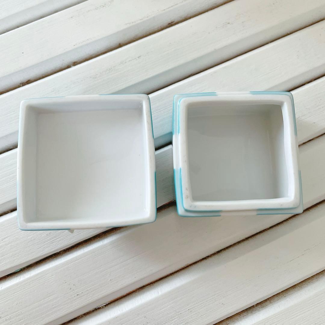 【新品未使用】TIFFANY＆Co. ミニブルーボウボックス 小物入れ 陶器