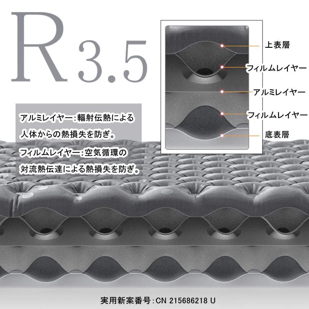 超軽量 20C使用可能 アウトア 厚手7cm コンパクト エアーマット
