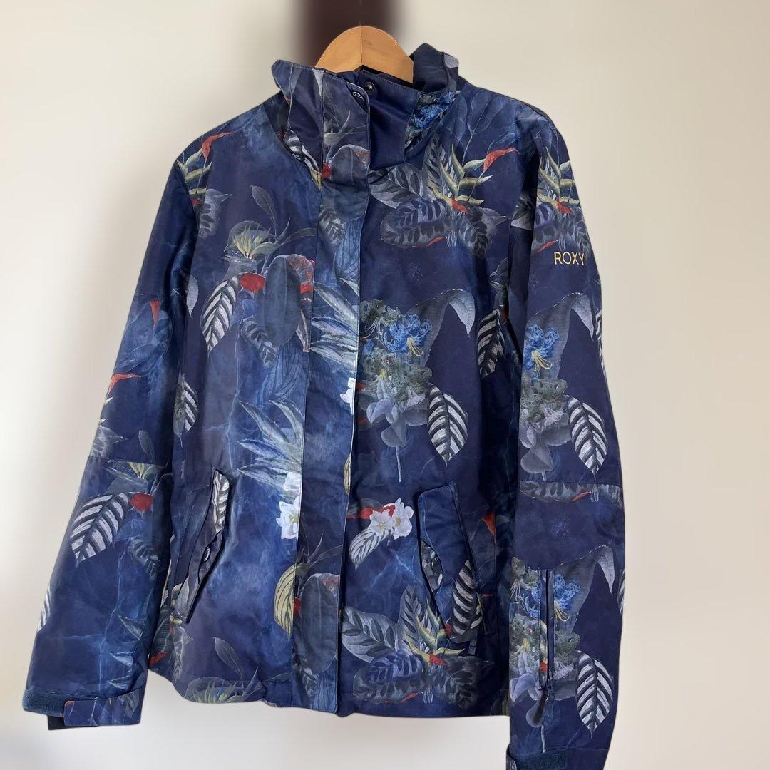 ROXY ネイビー 花柄 スノーボードウェア　2点セット
